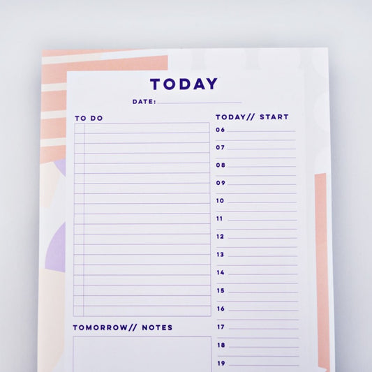 Daily Planner Pad - Spots & Stripes