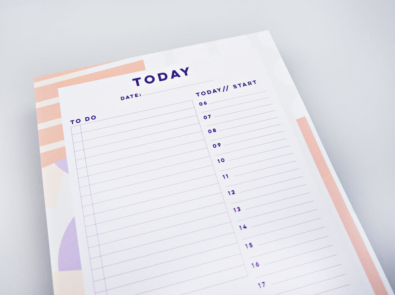 Daily Planner Pad - Spots & Stripes
