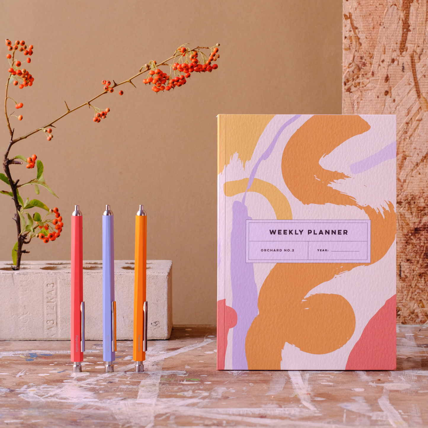Orange Pen Set