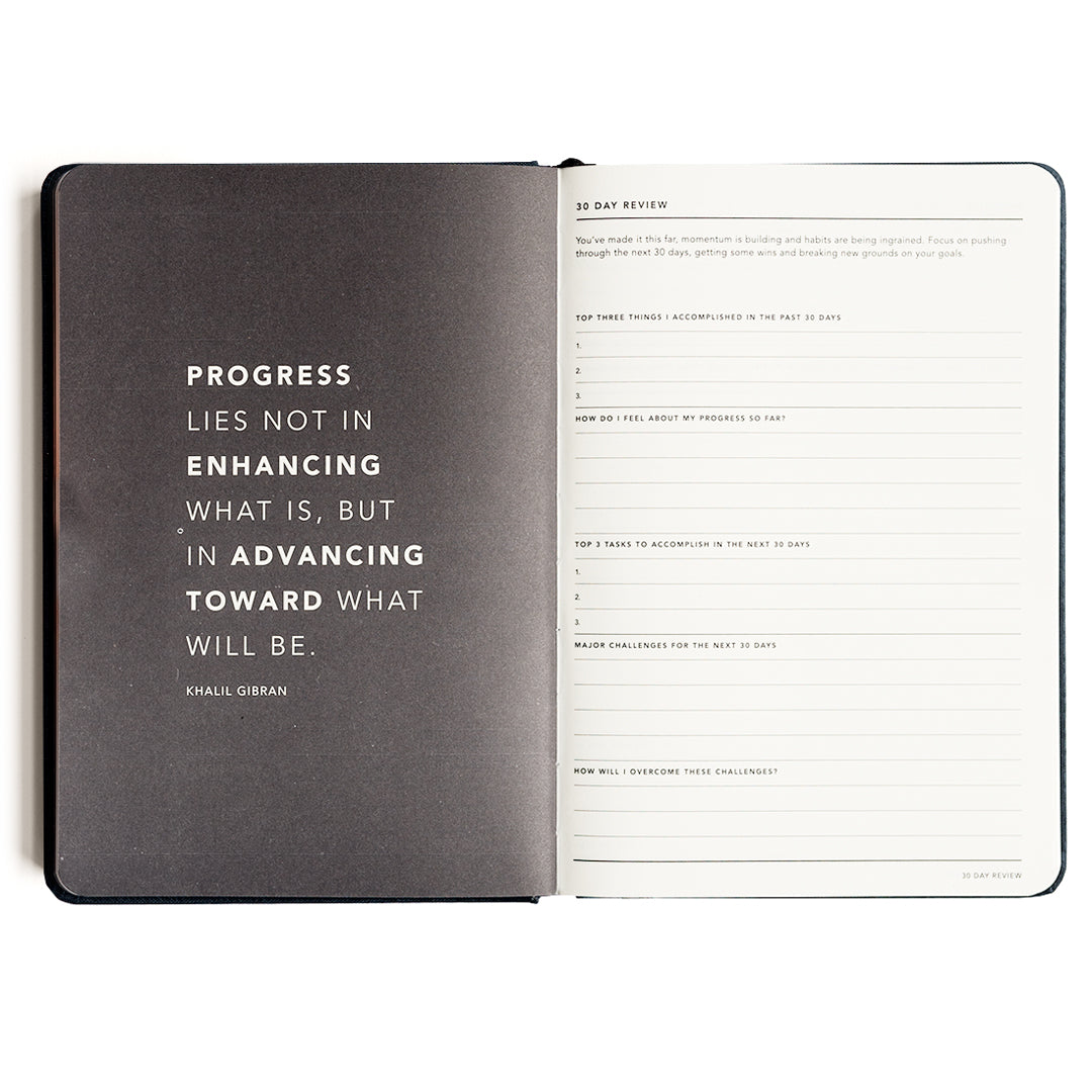 90 Day Progress Journal - Pink