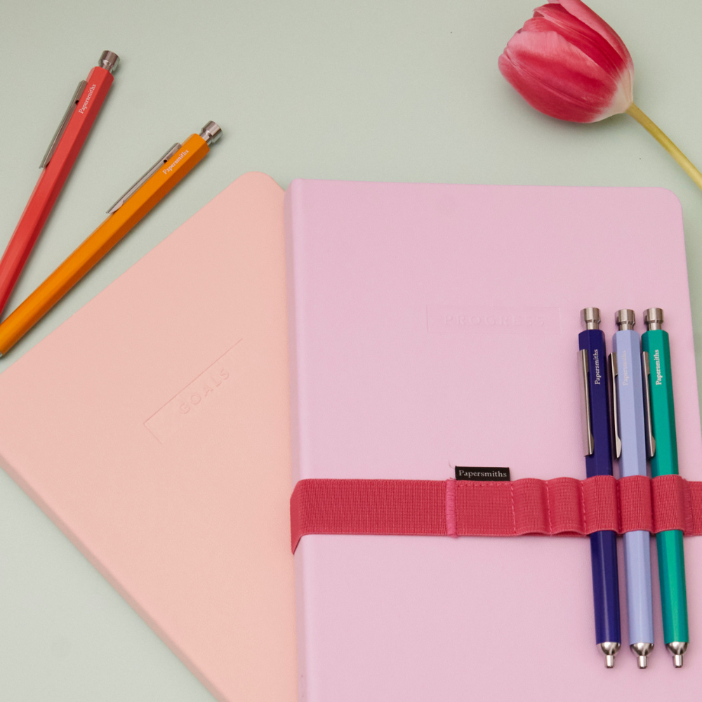 90 Day Progress Journal - Pink