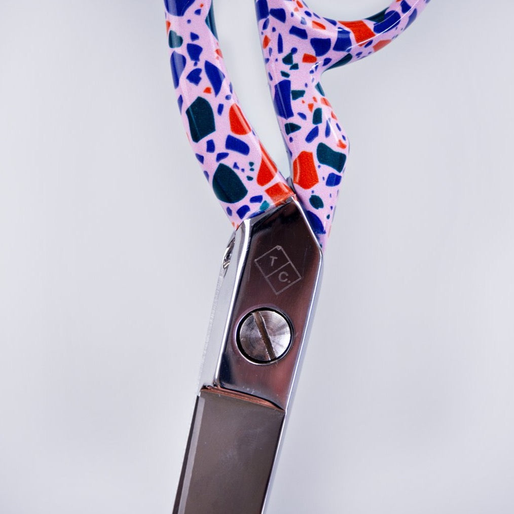 Patterned Tailors Scissors - Terrazzo Purple