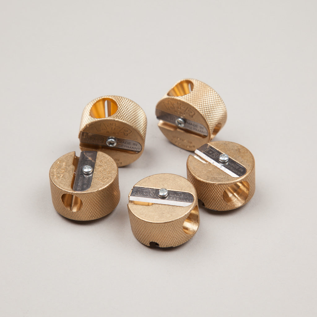 Double Hole Brass Round Sharpener