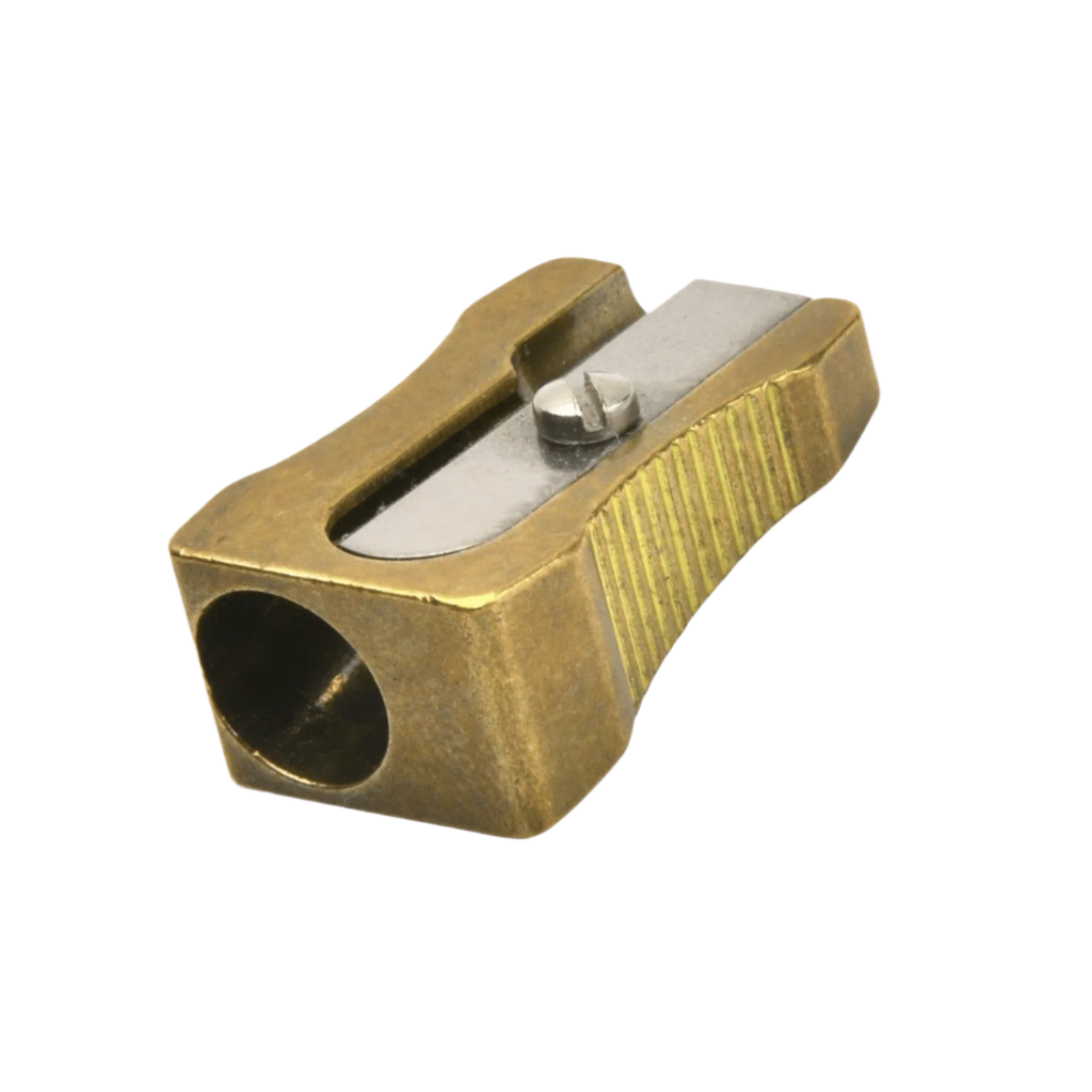 Single Hole Wedge Sharpener - Brass