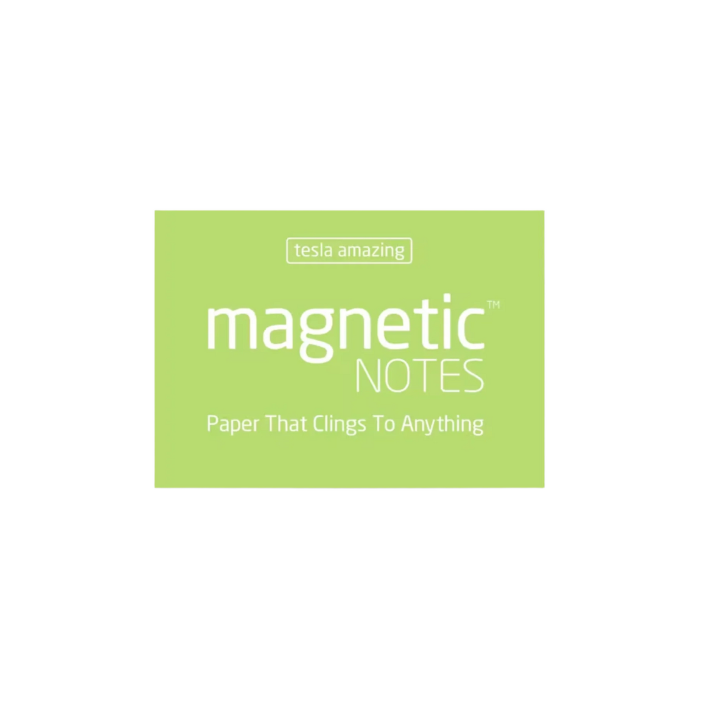 small magnetic sticky notes in light green