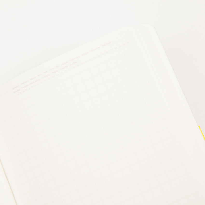 365 Days Graph Notebook - A6 / Yellow