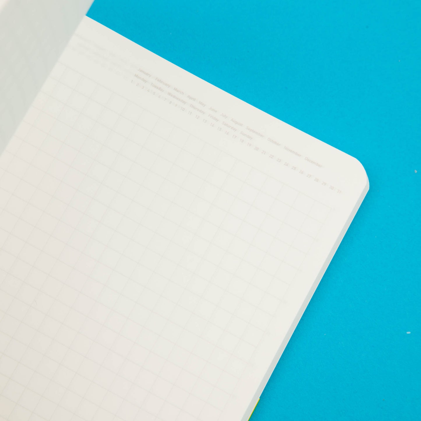 365 Days Grid Notebook - A5 / Black
