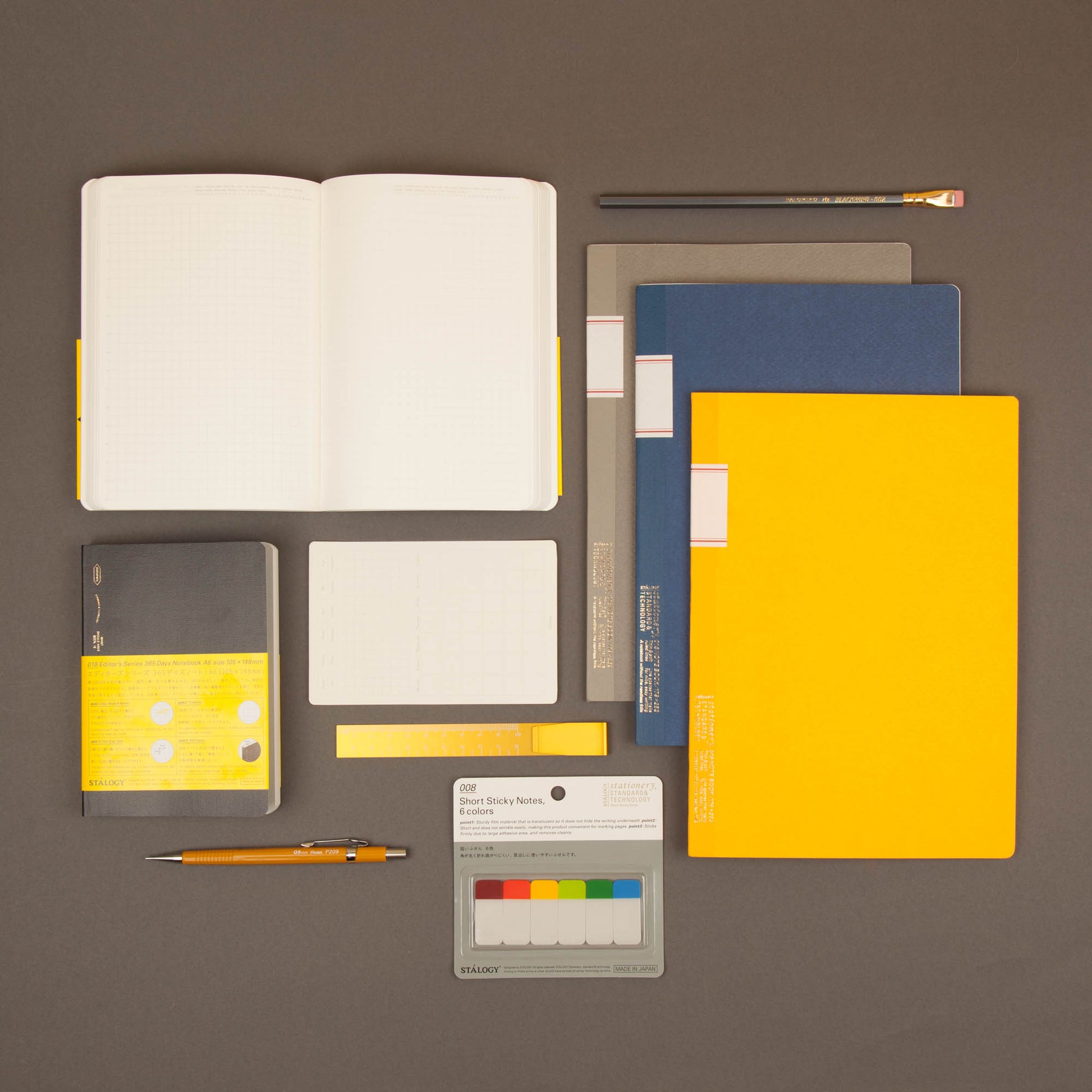 365 Days Graph Notebook - A6 / Yellow