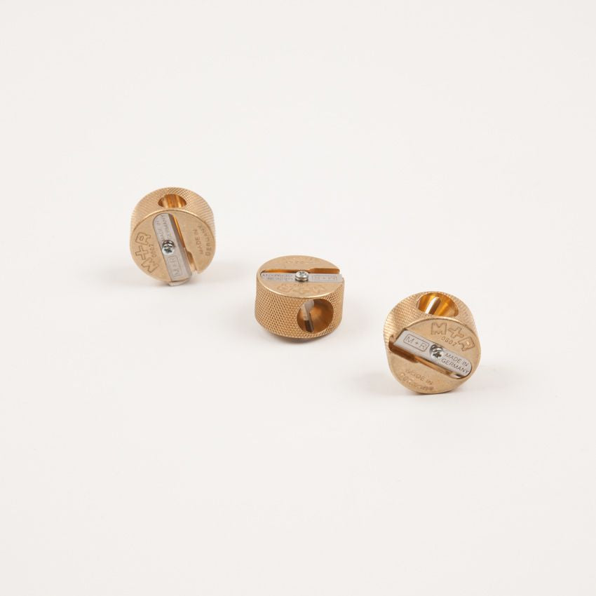Double Hole Brass Round Sharpener