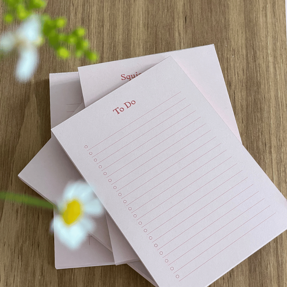 To Do List Block - Misty Pink