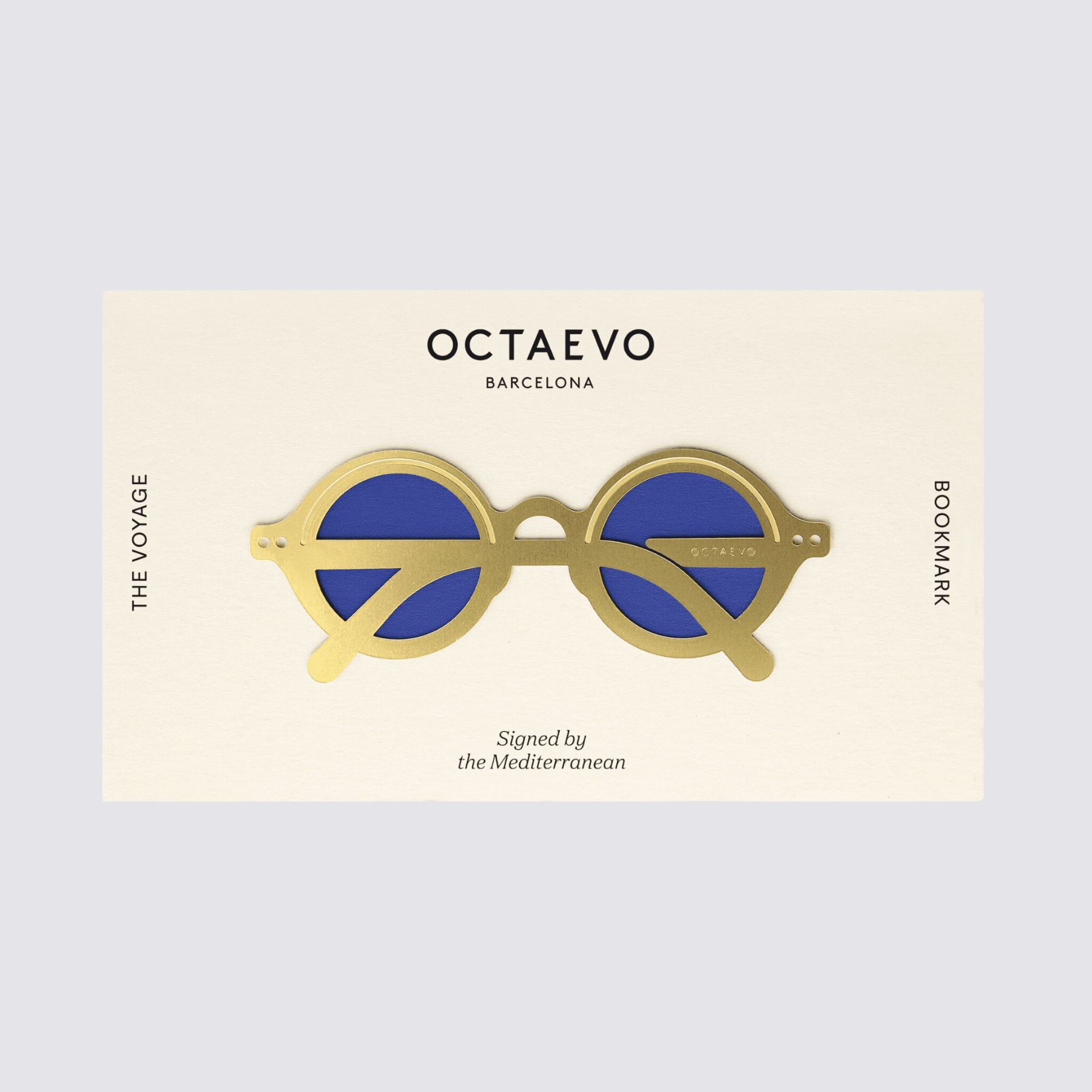 The Voyage Bookmark - Brass