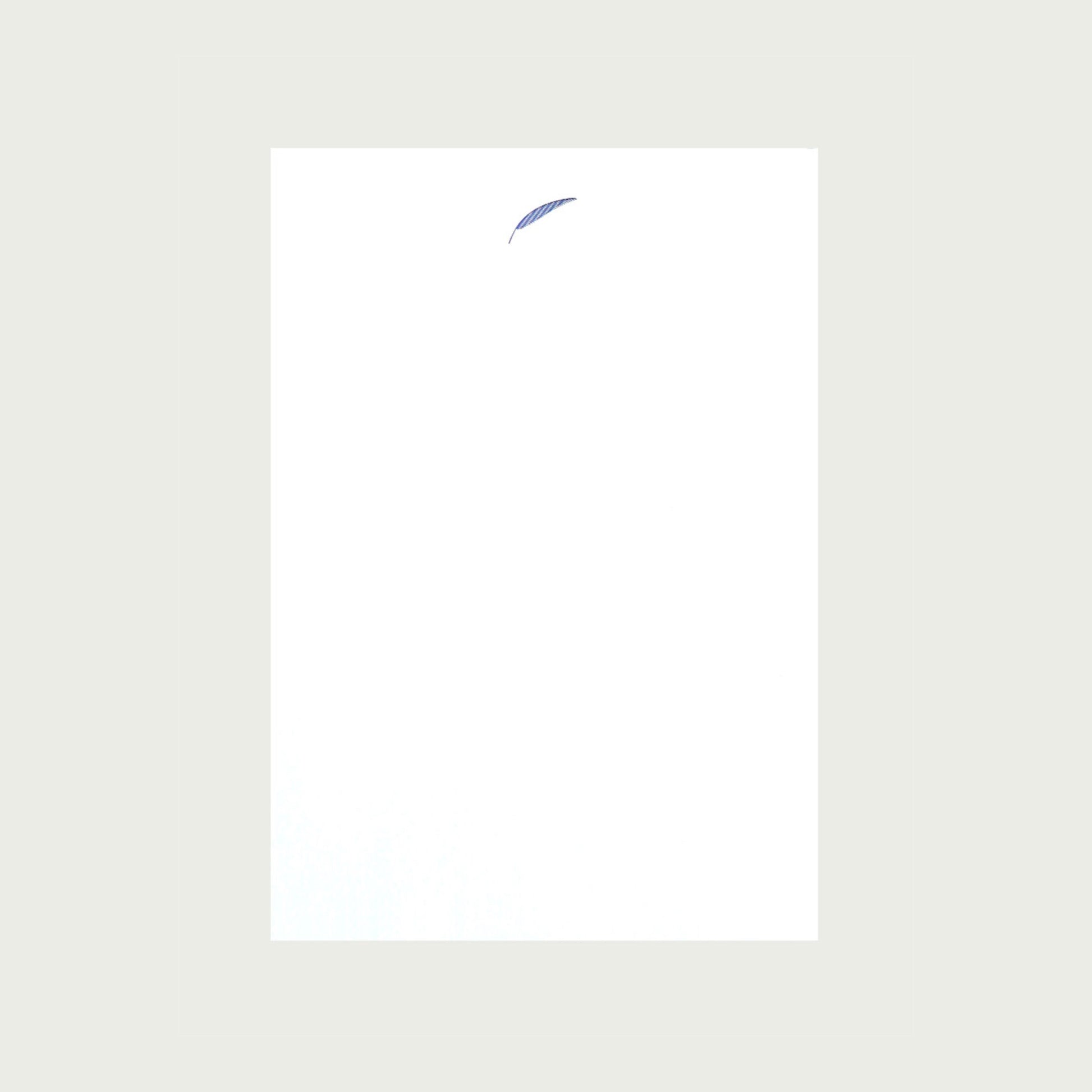 A4 Letter Pad - Blue Palm