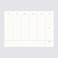 Desk Planner - Daisy Print
