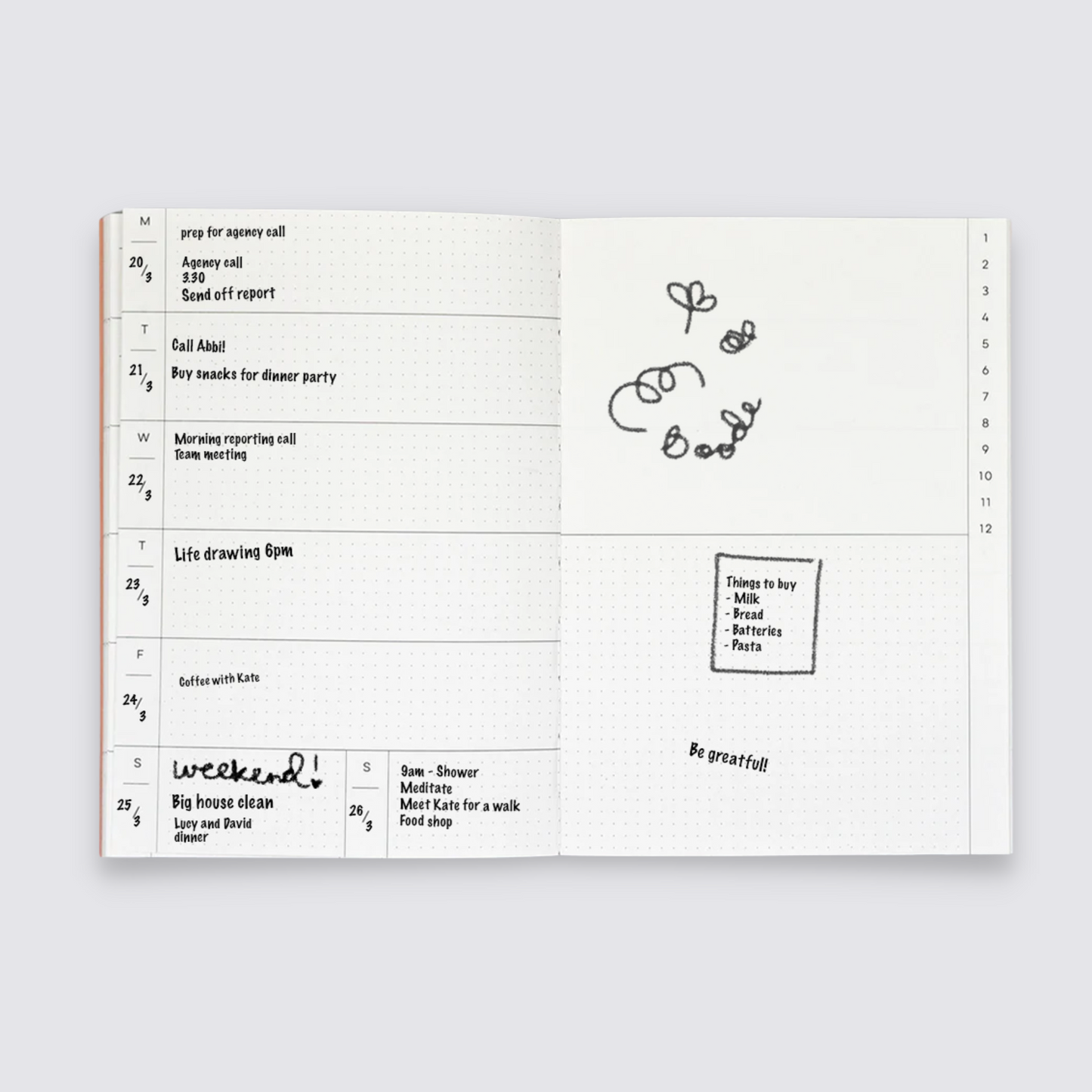 2024 undated diary