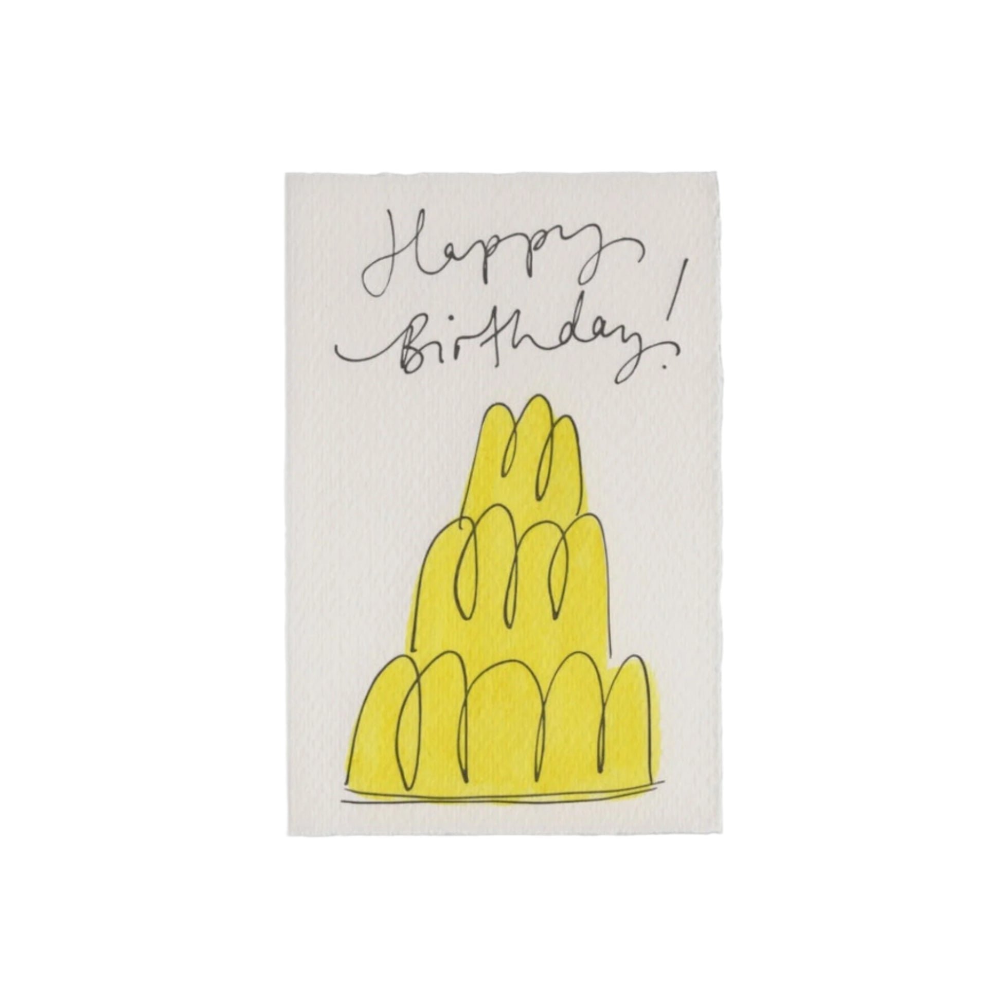 Happy Birthday Yellow Jelly Card