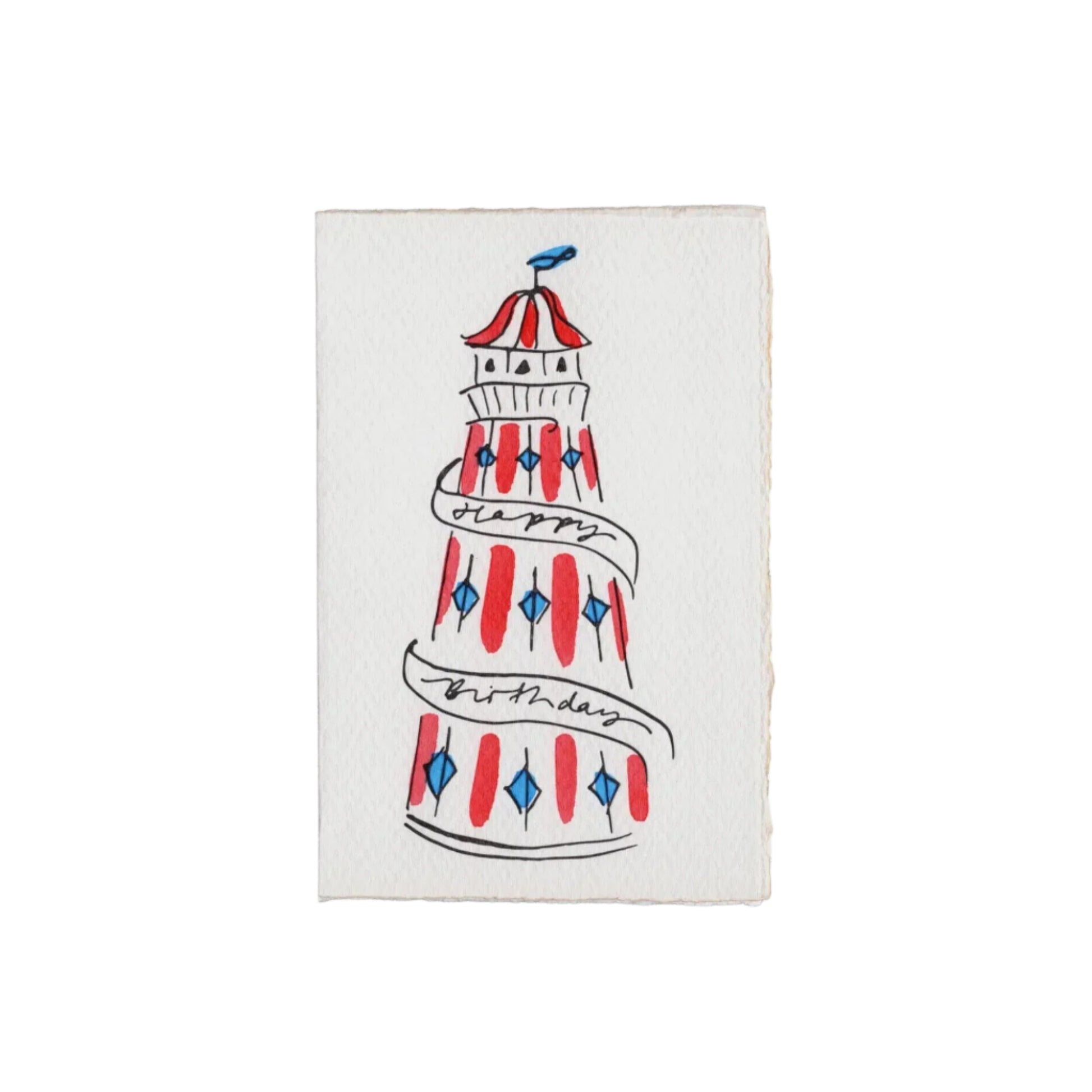 Happy Birthday Helter Skelter Card