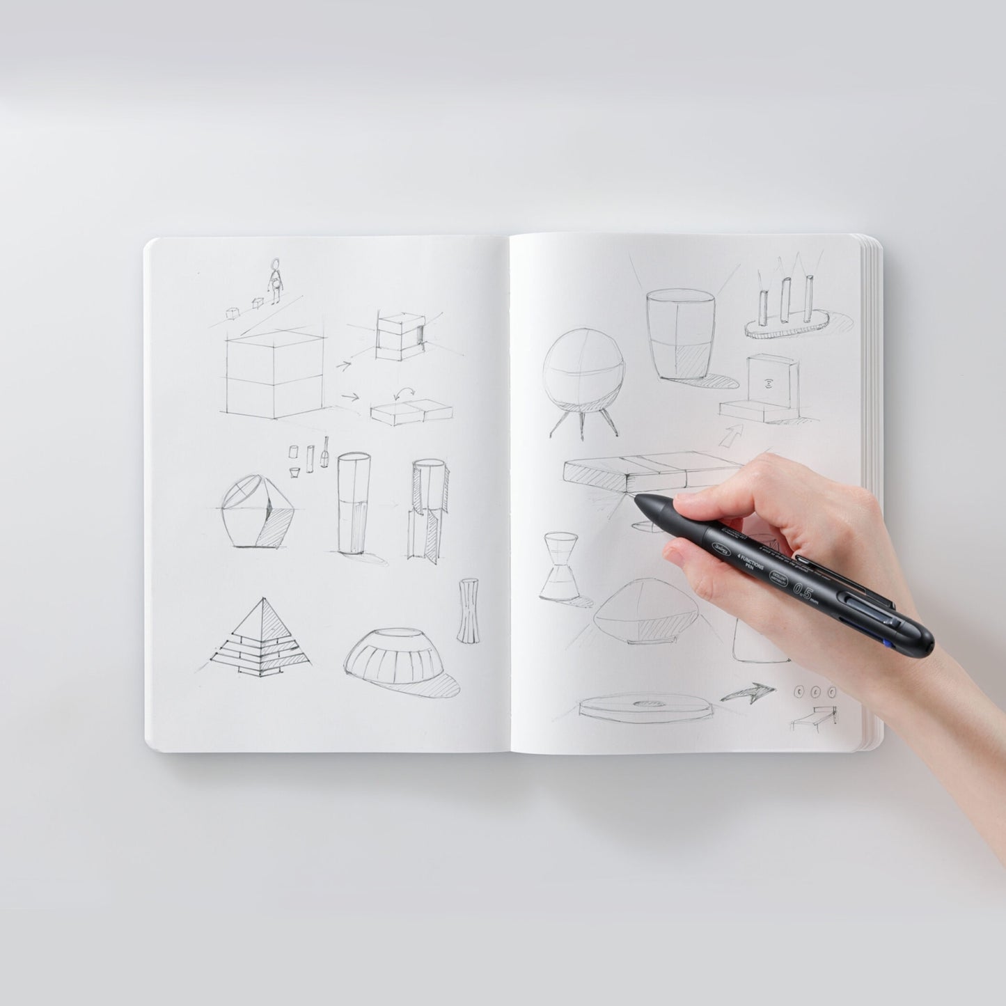365 Days Plain Notebook - A5 / Black