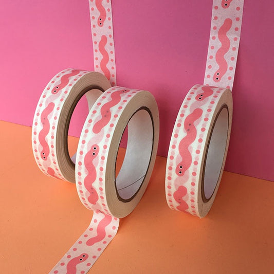Washi Tape - Worms