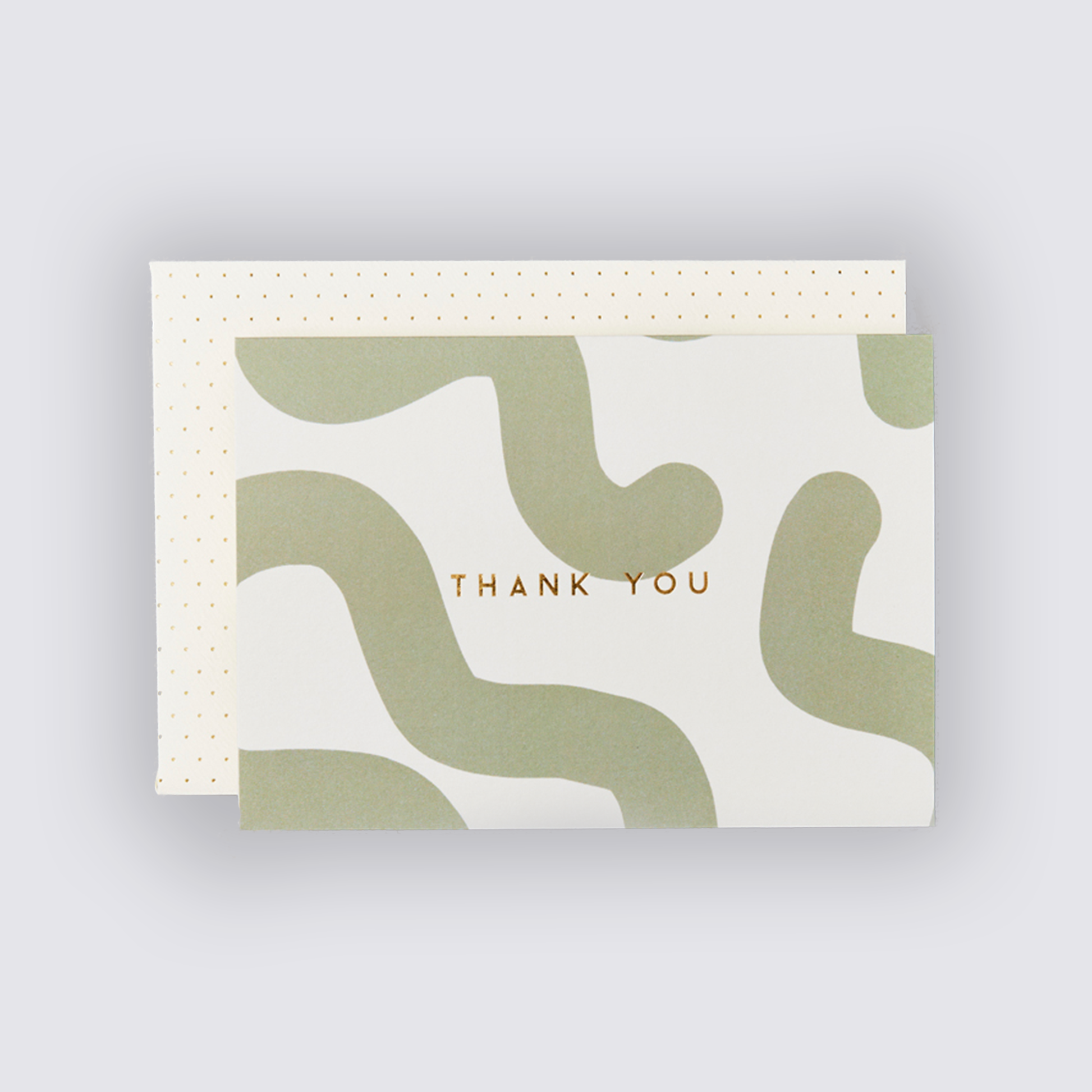 Green Mallow Thank You Cards - Set of 6