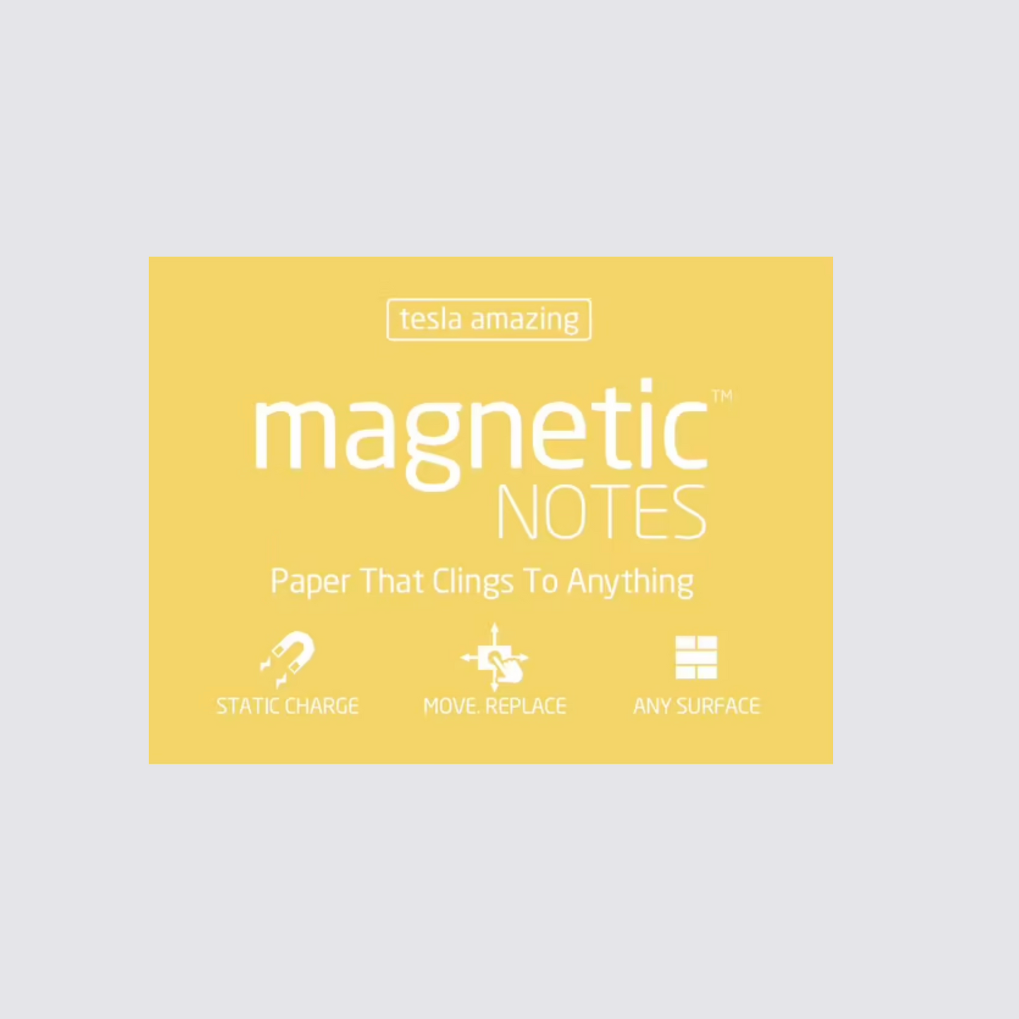 Magnetic Notes Pastel Yellow